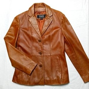 Wilson Leather Pelle Studio Caramel Jacket Women's Small